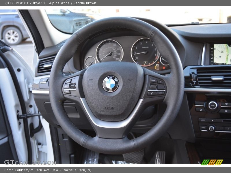 Alpine White / Saddle Brown 2017 BMW X3 xDrive28i