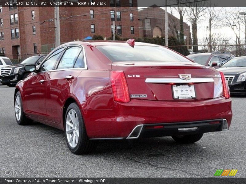 Crystal White Tricoat / Jet Black 2017 Cadillac CTS FWD