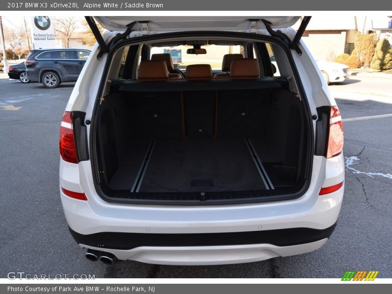 Alpine White / Saddle Brown 2017 BMW X3 xDrive28i