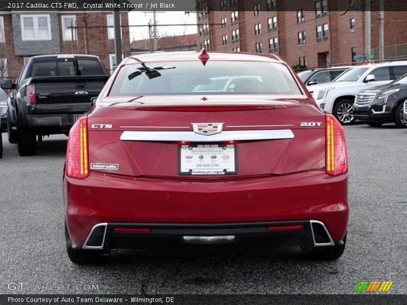 Crystal White Tricoat / Jet Black 2017 Cadillac CTS FWD
