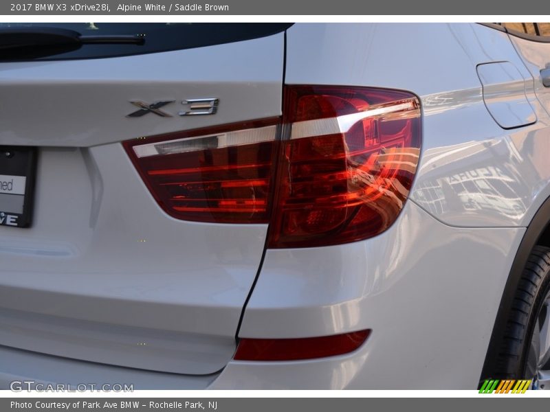 Alpine White / Saddle Brown 2017 BMW X3 xDrive28i