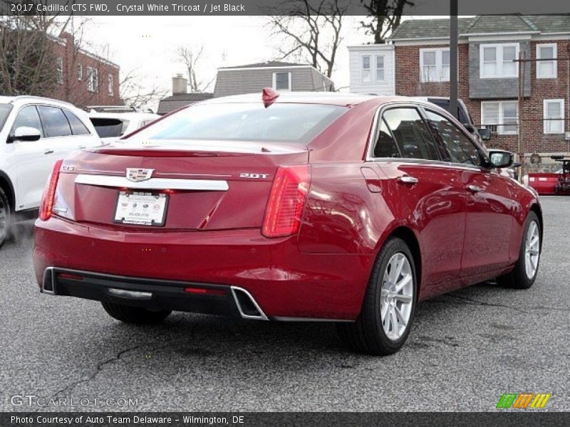 Crystal White Tricoat / Jet Black 2017 Cadillac CTS FWD
