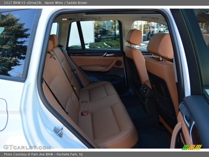 Alpine White / Saddle Brown 2017 BMW X3 xDrive28i