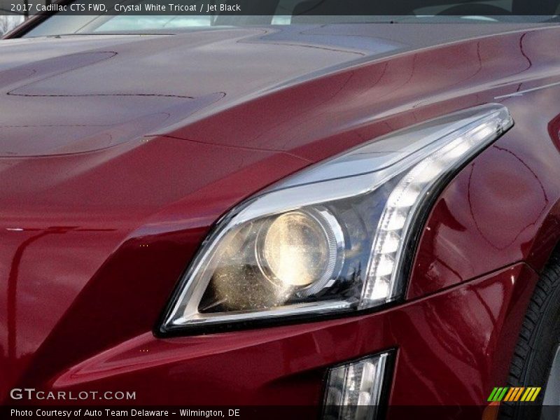 Crystal White Tricoat / Jet Black 2017 Cadillac CTS FWD