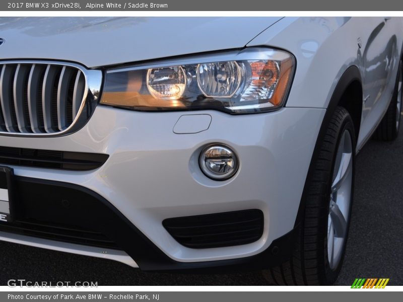 Alpine White / Saddle Brown 2017 BMW X3 xDrive28i