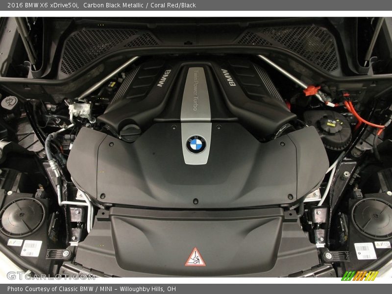  2016 X6 xDrive50i Engine - 4.4 Liter DI TwinPower Turbocharged DOHC 32-Valve VVT V8