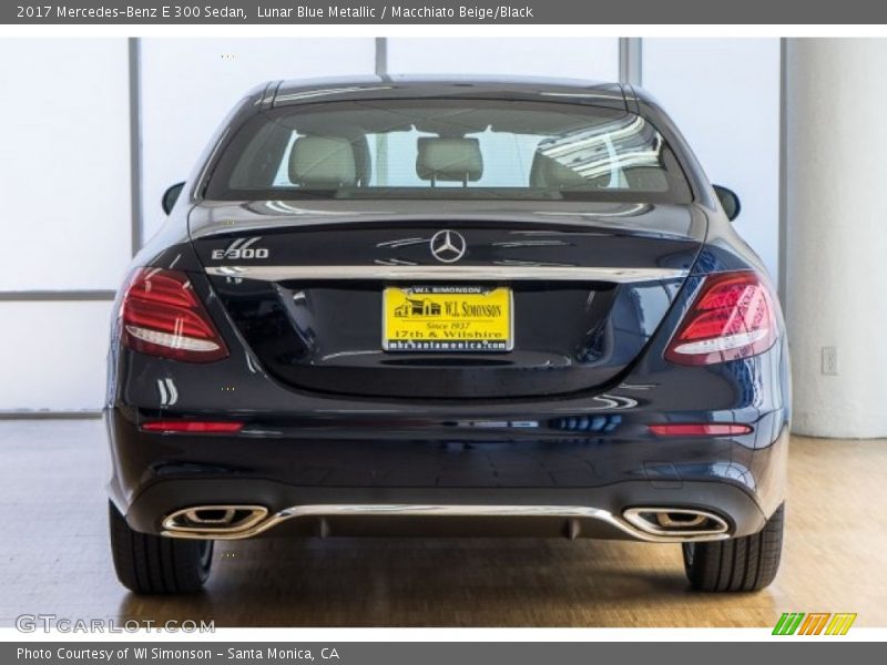 Lunar Blue Metallic / Macchiato Beige/Black 2017 Mercedes-Benz E 300 Sedan