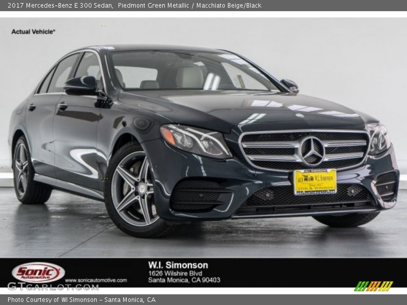 Piedmont Green Metallic / Macchiato Beige/Black 2017 Mercedes-Benz E 300 Sedan