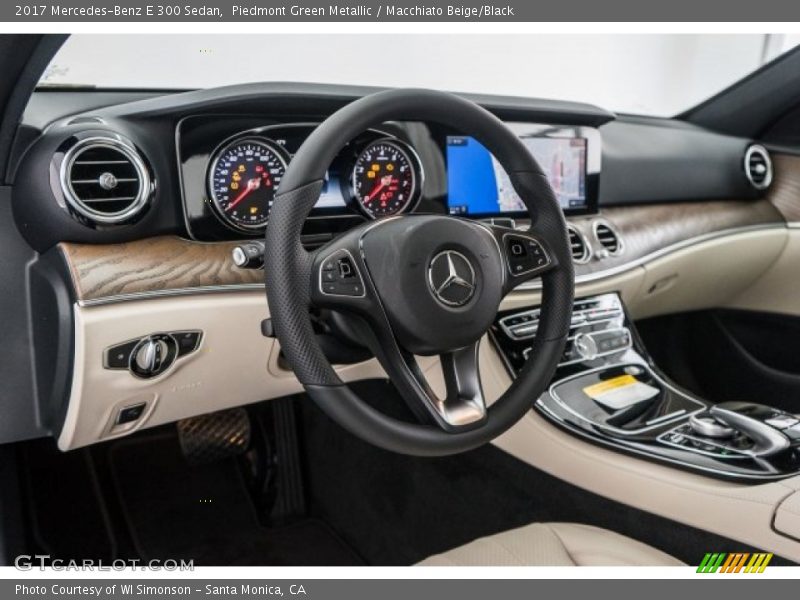 Piedmont Green Metallic / Macchiato Beige/Black 2017 Mercedes-Benz E 300 Sedan