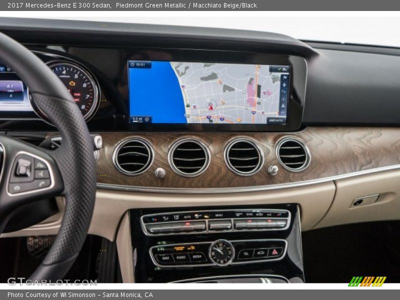 Piedmont Green Metallic / Macchiato Beige/Black 2017 Mercedes-Benz E 300 Sedan