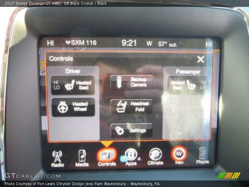 DB Black Crystal / Black 2017 Dodge Durango GT AWD