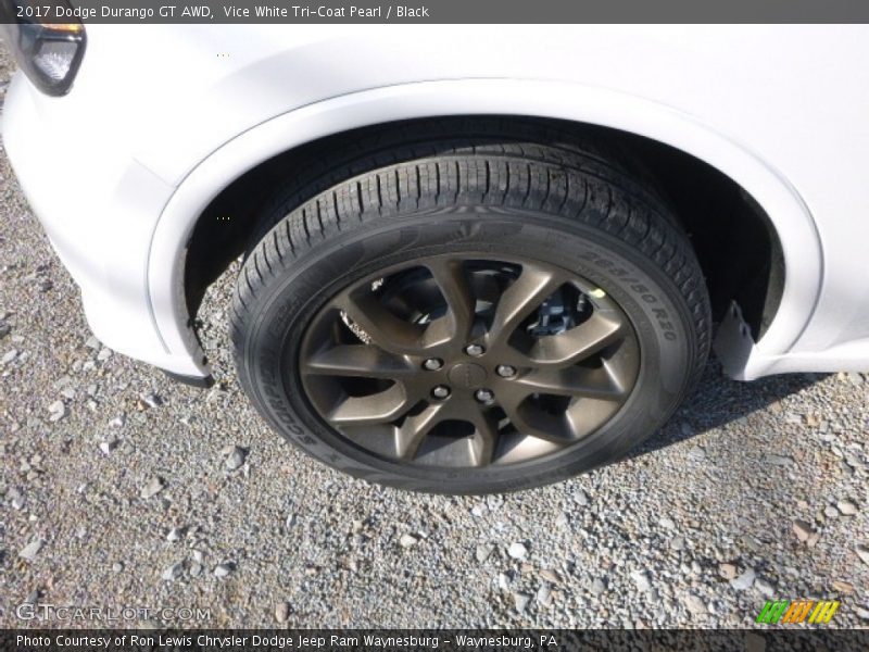 Vice White Tri-Coat Pearl / Black 2017 Dodge Durango GT AWD