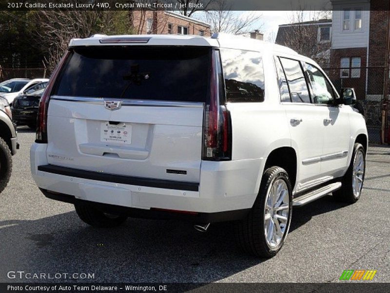 Crystal White Tricoat / Jet Black 2017 Cadillac Escalade Luxury 4WD