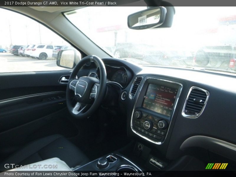 Vice White Tri-Coat Pearl / Black 2017 Dodge Durango GT AWD