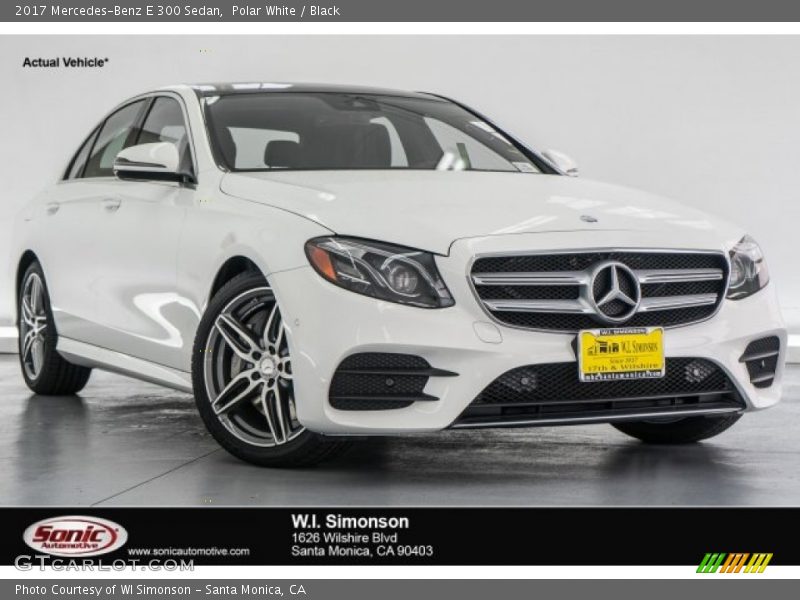 Polar White / Black 2017 Mercedes-Benz E 300 Sedan