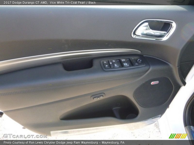 Vice White Tri-Coat Pearl / Black 2017 Dodge Durango GT AWD