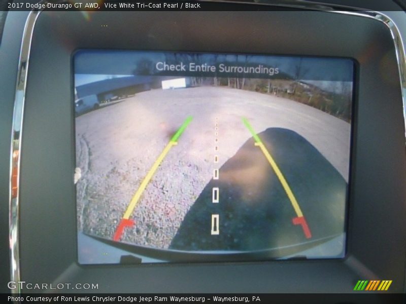 Vice White Tri-Coat Pearl / Black 2017 Dodge Durango GT AWD