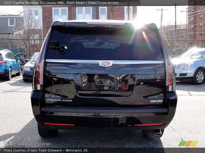 Black Raven / Shale/Cocoa Accents 2017 Cadillac Escalade ESV Luxury 4WD