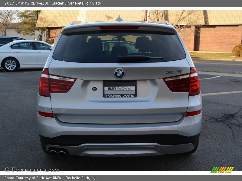 Glacier Silver Metallic / Black 2017 BMW X3 xDrive28i