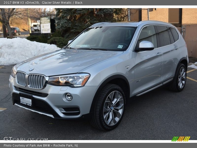 Glacier Silver Metallic / Black 2017 BMW X3 xDrive28i