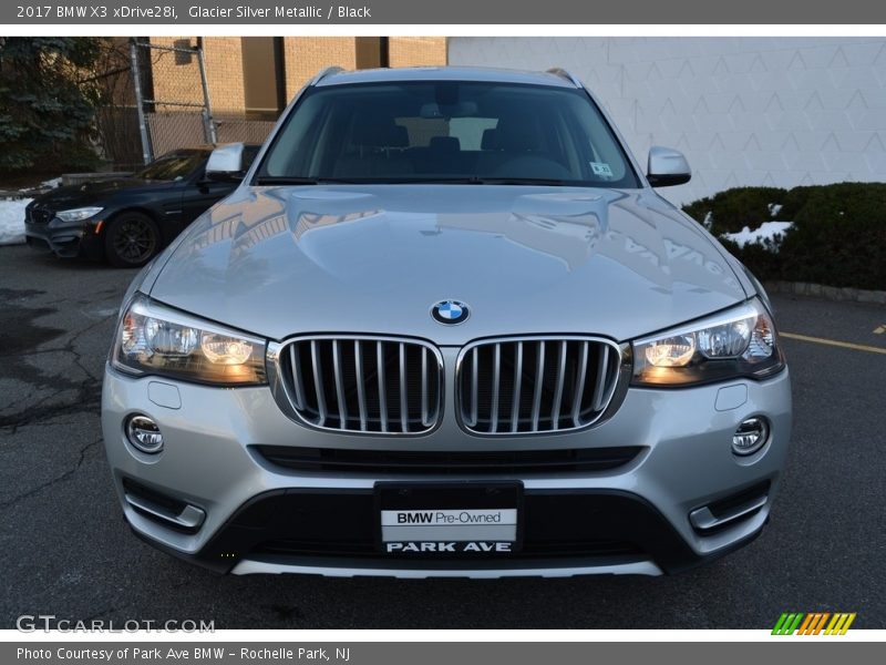Glacier Silver Metallic / Black 2017 BMW X3 xDrive28i