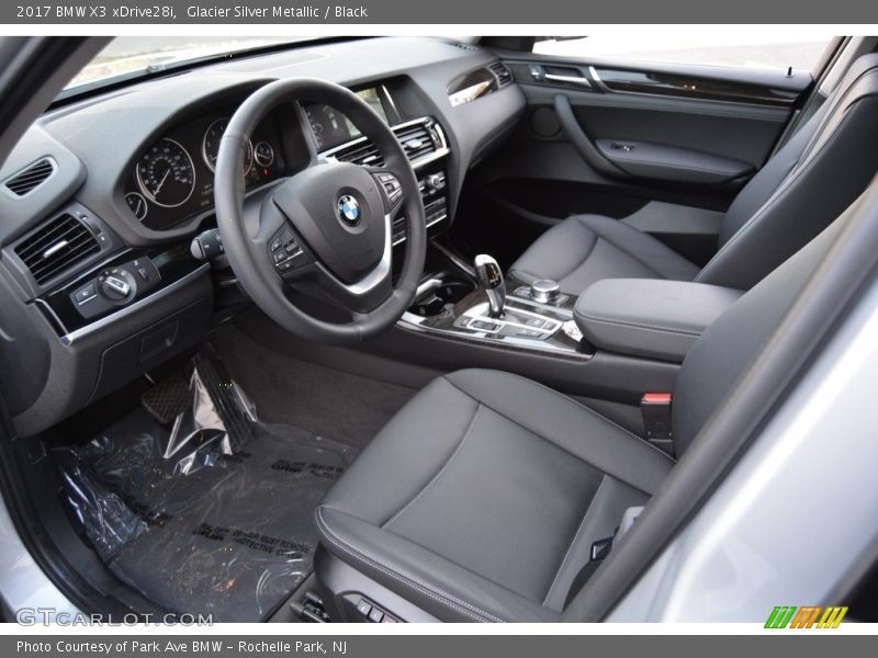 Glacier Silver Metallic / Black 2017 BMW X3 xDrive28i