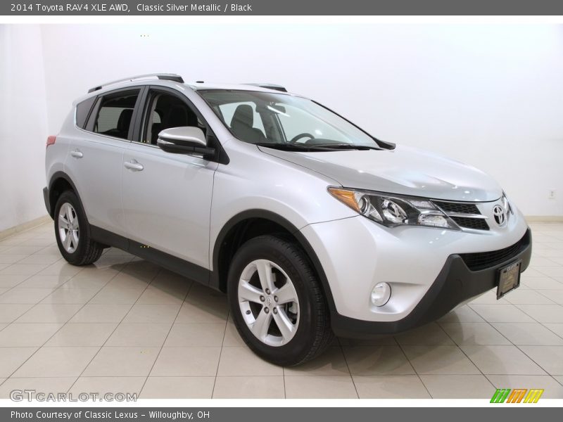 Classic Silver Metallic / Black 2014 Toyota RAV4 XLE AWD