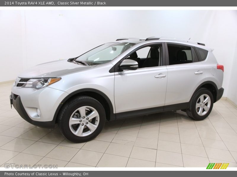 Classic Silver Metallic / Black 2014 Toyota RAV4 XLE AWD