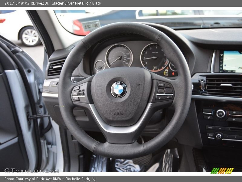 Glacier Silver Metallic / Black 2017 BMW X3 xDrive28i