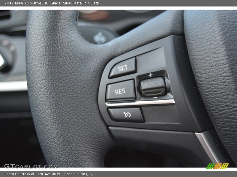Glacier Silver Metallic / Black 2017 BMW X3 xDrive28i