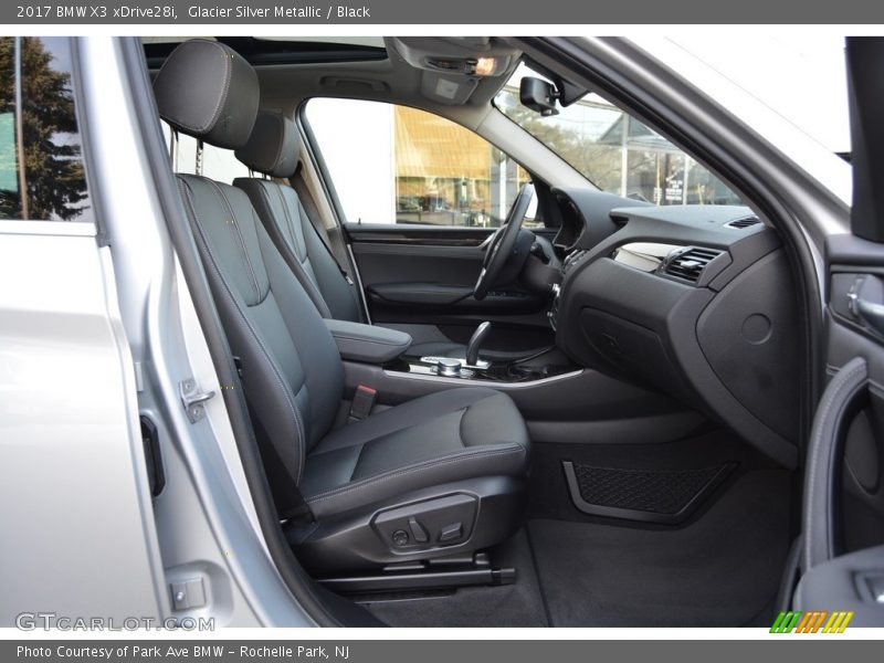 Glacier Silver Metallic / Black 2017 BMW X3 xDrive28i