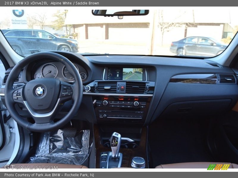 Alpine White / Saddle Brown 2017 BMW X3 xDrive28i