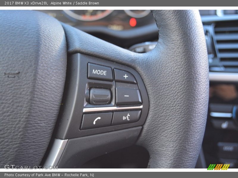 Alpine White / Saddle Brown 2017 BMW X3 xDrive28i