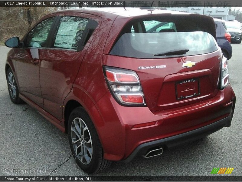 Cajun Red Tintcoat / Jet Black 2017 Chevrolet Sonic LT Hatchback