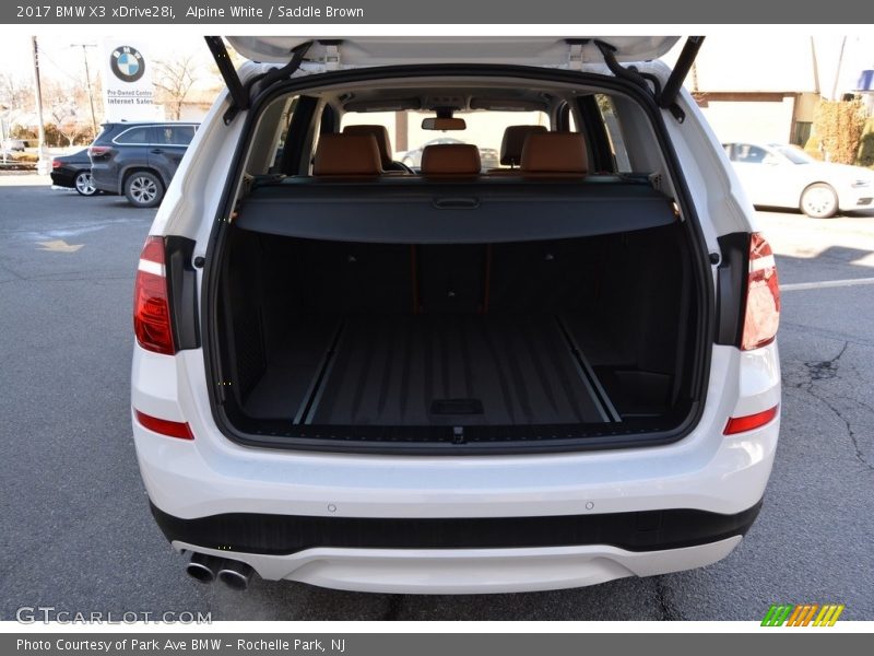 Alpine White / Saddle Brown 2017 BMW X3 xDrive28i