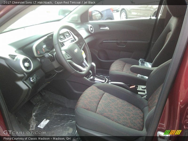 Cajun Red Tintcoat / Jet Black 2017 Chevrolet Sonic LT Hatchback