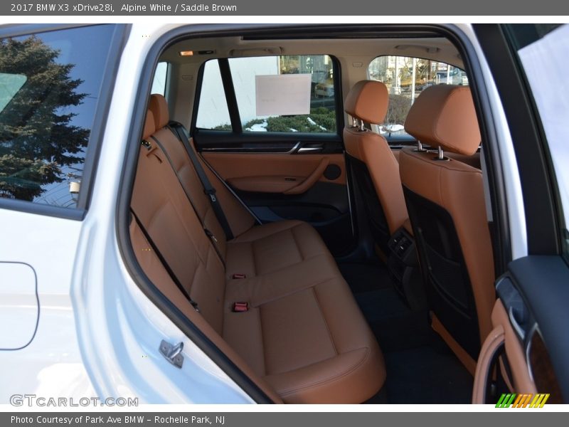 Alpine White / Saddle Brown 2017 BMW X3 xDrive28i