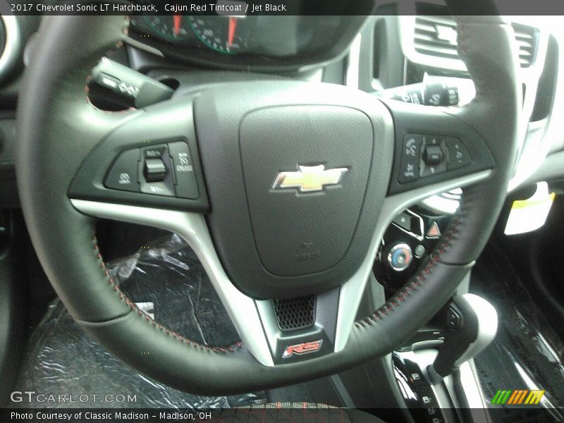 Cajun Red Tintcoat / Jet Black 2017 Chevrolet Sonic LT Hatchback