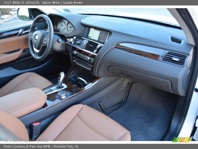 Alpine White / Saddle Brown 2017 BMW X3 xDrive28i