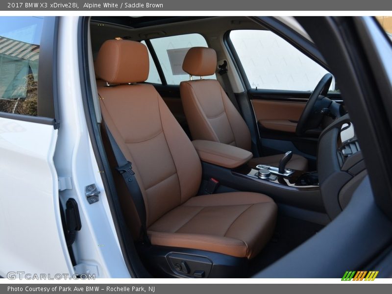 Alpine White / Saddle Brown 2017 BMW X3 xDrive28i