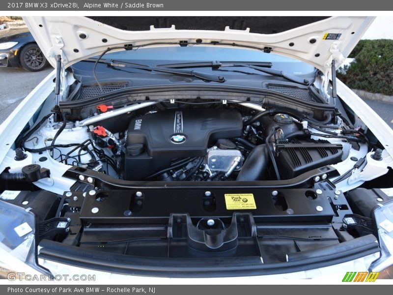 Alpine White / Saddle Brown 2017 BMW X3 xDrive28i