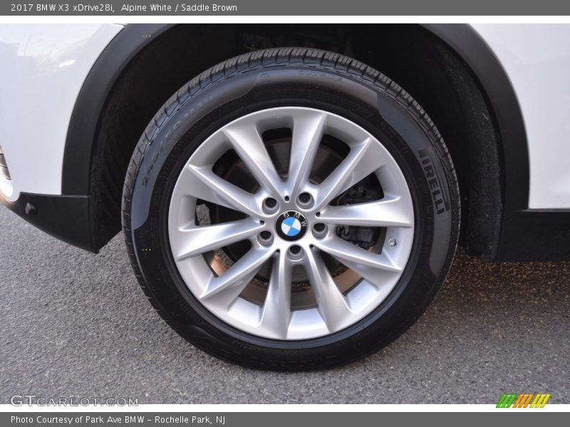 Alpine White / Saddle Brown 2017 BMW X3 xDrive28i