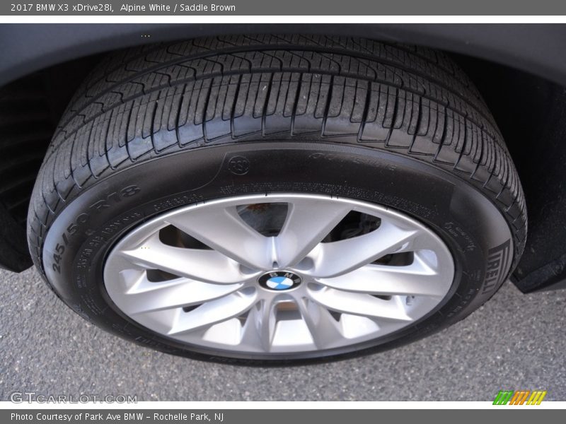 Alpine White / Saddle Brown 2017 BMW X3 xDrive28i