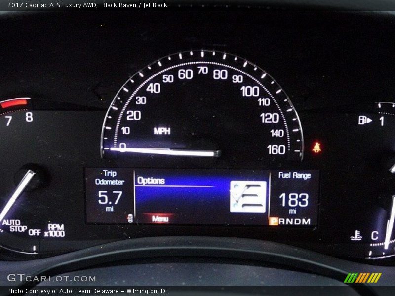 Black Raven / Jet Black 2017 Cadillac ATS Luxury AWD