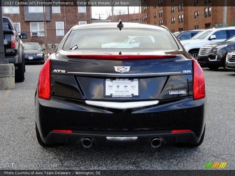Stellar Black Metallic / Jet Black 2017 Cadillac ATS Premium Perfomance