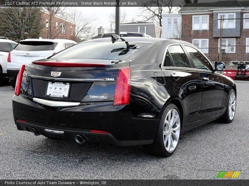 Stellar Black Metallic / Jet Black 2017 Cadillac ATS Premium Perfomance