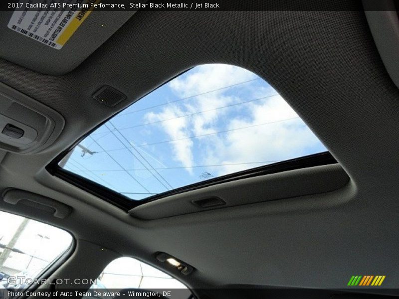 Stellar Black Metallic / Jet Black 2017 Cadillac ATS Premium Perfomance