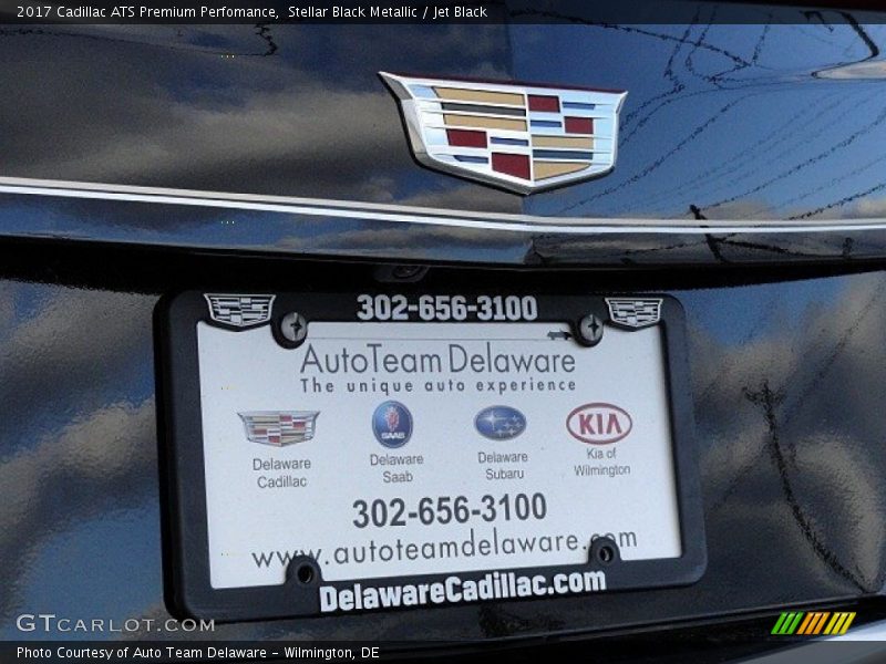 Stellar Black Metallic / Jet Black 2017 Cadillac ATS Premium Perfomance