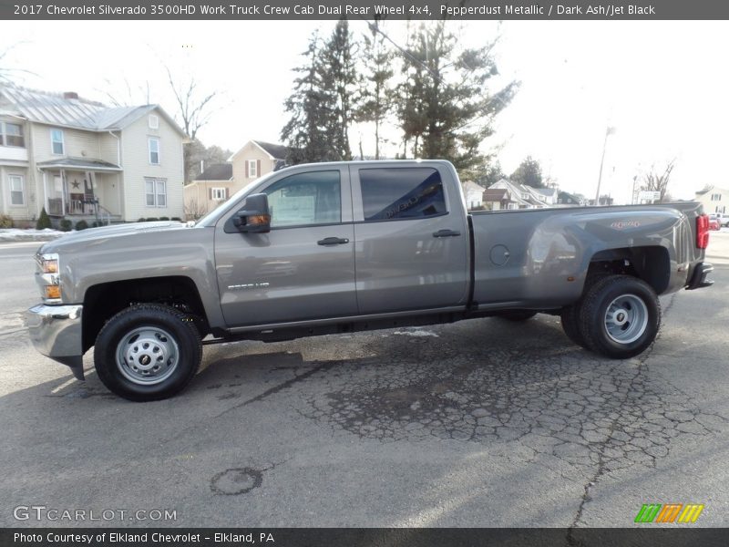Pepperdust Metallic / Dark Ash/Jet Black 2017 Chevrolet Silverado 3500HD Work Truck Crew Cab Dual Rear Wheel 4x4
