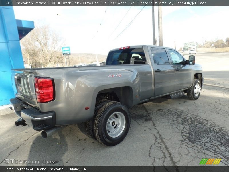 Pepperdust Metallic / Dark Ash/Jet Black 2017 Chevrolet Silverado 3500HD Work Truck Crew Cab Dual Rear Wheel 4x4